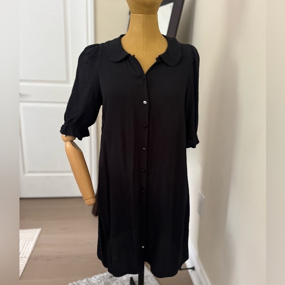 Wilfred Tops - ARITZIA WILFRED Poppins Black Button Up Dress (S)